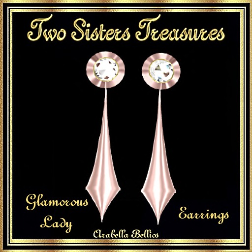 TST - GLAMOROUS LADY DIAMOND EARRINGS ROSE GOLD