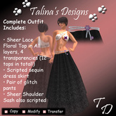 .:Talina's Designs:. Sheer Floral Lace dress