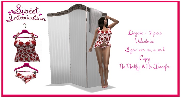::Sweet Intoxication:: Mesh 2pc Lingerie -Valentines
