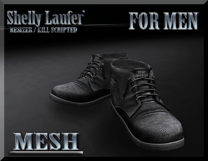 ::: Shelly Laufer Mesh Boots DT [Black] ::: For Men 