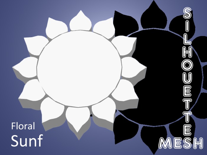 Mesh Silhouettes - Floral, Sunf
