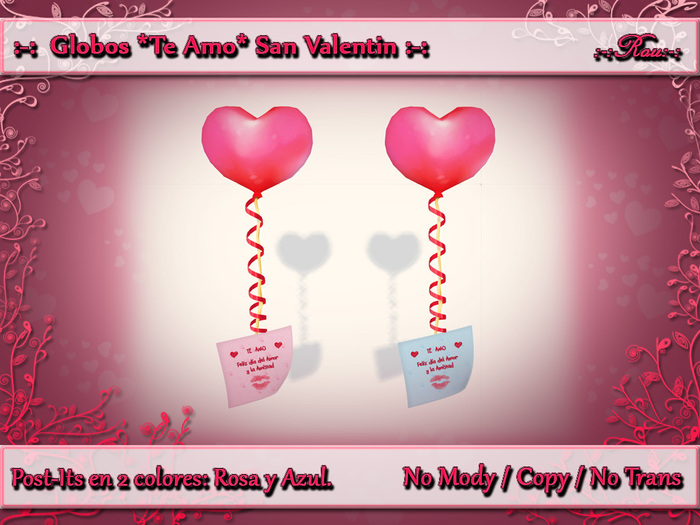 :-: Globos Te Amo Sn Valentin Box :-:  {Wear & Touch}