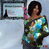 Blouse Hawai Bleuclair