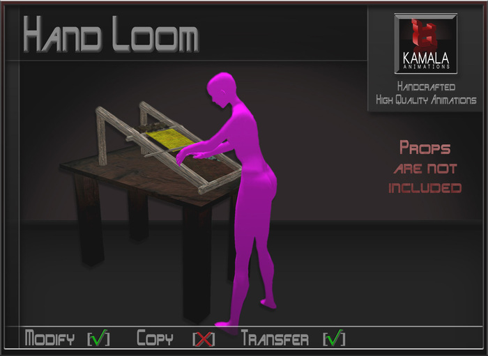 Chores Crafts  *Hand Loom* Transferable Poseball