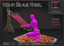 Chores Crafts *Indian Weave Kneel* Transferable Poseball