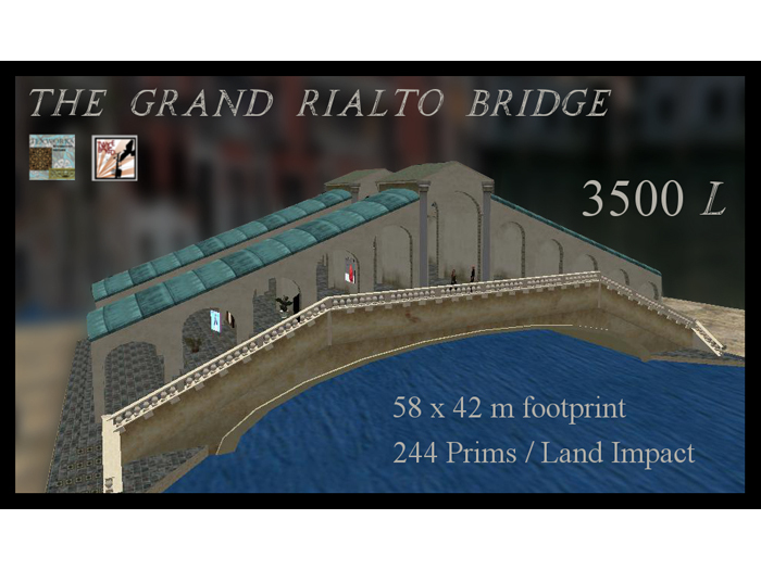 "TB" & "MD" The Grand Rialto Bridge obj. O18