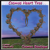 Cosmos Heart Tree Red Wild Roses