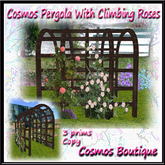 Cosmos Rose Pergola with Climbing Roses (Box)