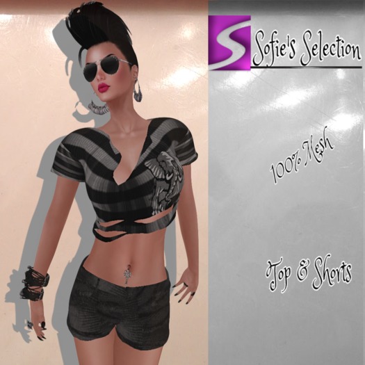 <S> Mesh Grey Outfit