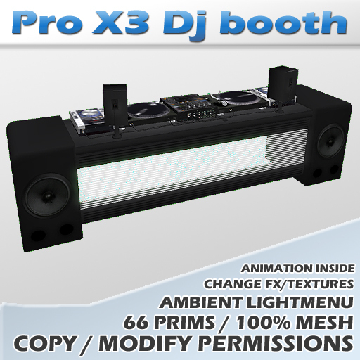 Pro X3 DJ booth