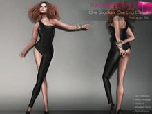 Full Perm Classic Rig Female One Shoulder One Legged Bodysuit for Classic Avatars