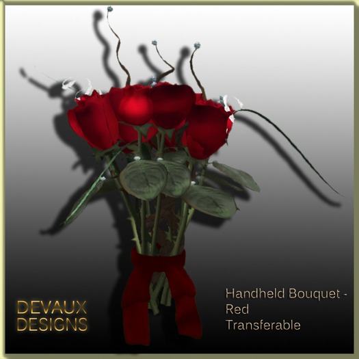 *DD* Handheld Bouquet - Red