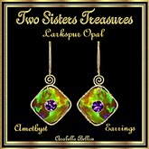 TST - LARKSPUR OPAL AMETHYST EARRINGS YG