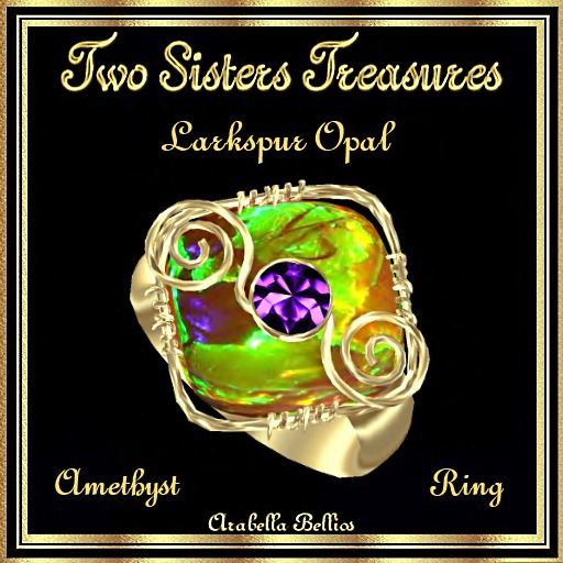 TST - LARKSPUR OPAL AMETHYST RING YG