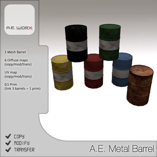 A.E. Mesh Metal Barrel