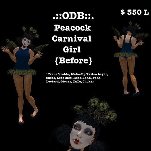 .::ODB::. Peacock Carnival Girl {Before}{Boxed}