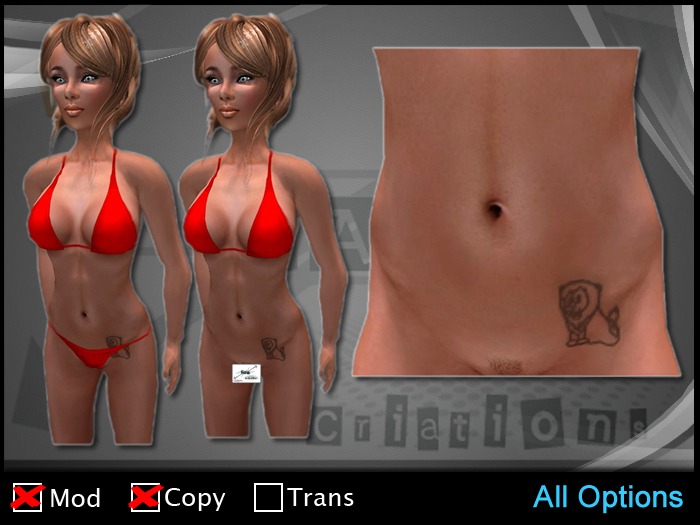 ZAW - Tattoo Love Lion Z1
