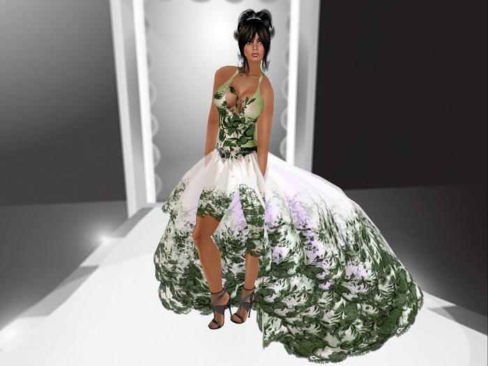 Zennya's Closet Summer Breeze Green Gown