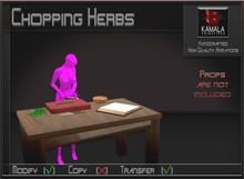 Chores House  *Chopping Herbs* Transferable Poseball