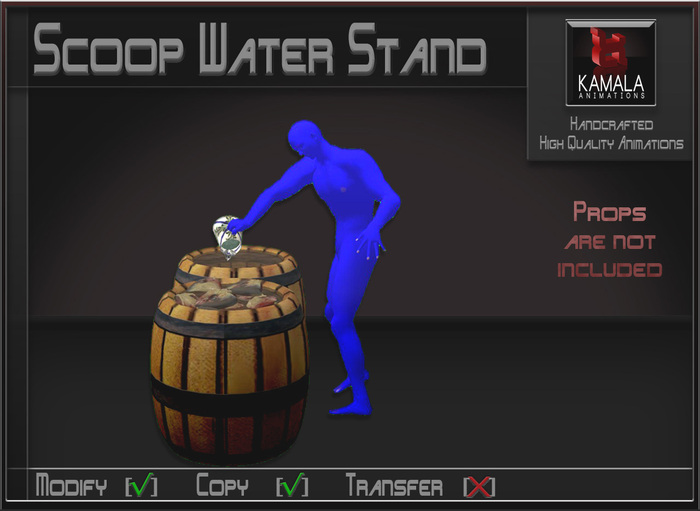 Chores House  *Scoop Water Stand* Copyable Poseball