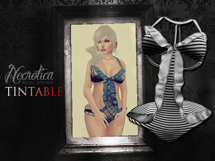 {N} - Swimsuit (Stripes)