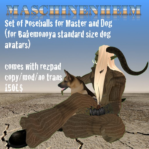 Master and dog sit REZPAD