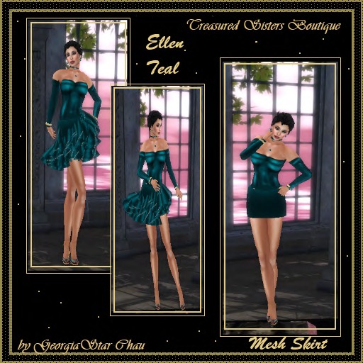 GSC Ellen Teal Dress