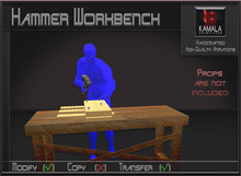 Chores Trades  *Hammer Workbench* Transferable Poseball