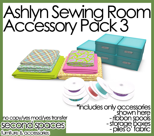 Ashlyn Sewing Room - Accessory Pack 3 (mktplce)