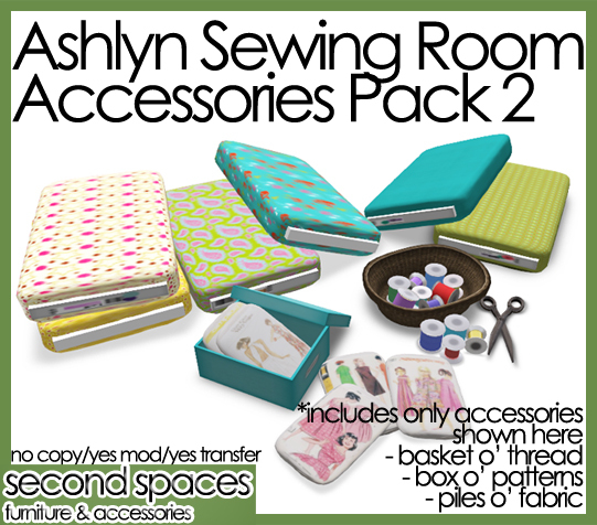Ashlyn Sewing Room - Accessory Pack 2 (mktplce)