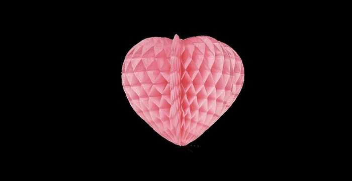 1 prim honeycomb paper heart  decoration mod / copy