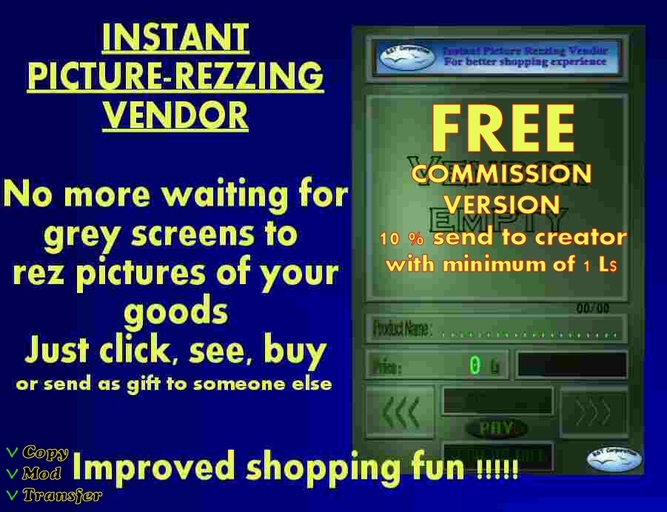 Instant-Picture-Rezzing Vendor commission version
