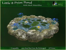 Little 8 Prim Pond - Small Garden Pond With Waterlilies