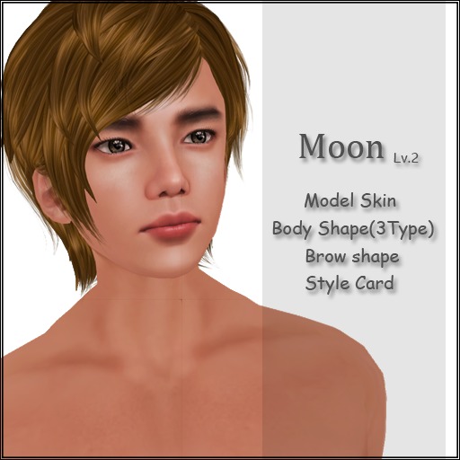 ![Lee] Moon Lv.2 - Skin + Shape (Tan) - Male pack
