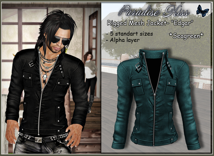 {Paradise Kiss} Edgar Jacket-Seagreen