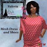 Valeria rouge pois Mesh_Beach Kaftan