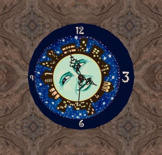 Night in the City Clock