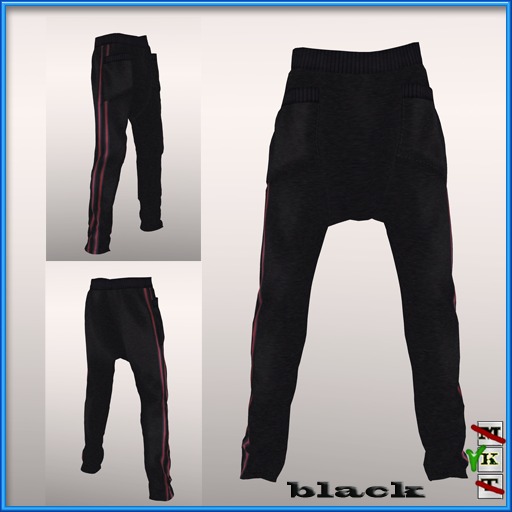 ::: EhR :::_ Mesh _ Sport Pants for Men (black)