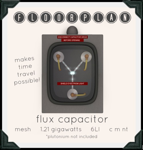 floorplan. flux capacitor [ boxed ]