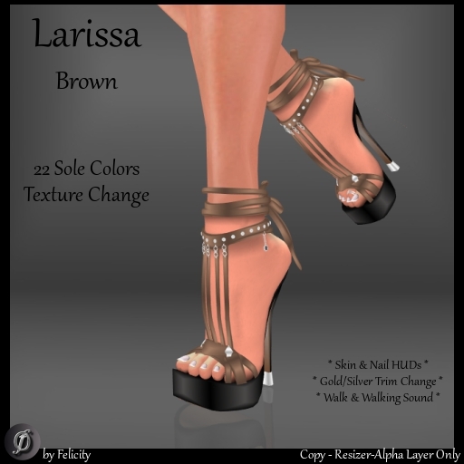 *Felicity* Larissa Stilettos - Brown Studded High Heels Shoes with Color Change Sole Sculpted Shoe (22 Texture Options)