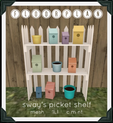 floorplan. sway's picket shelf [ boxed ]