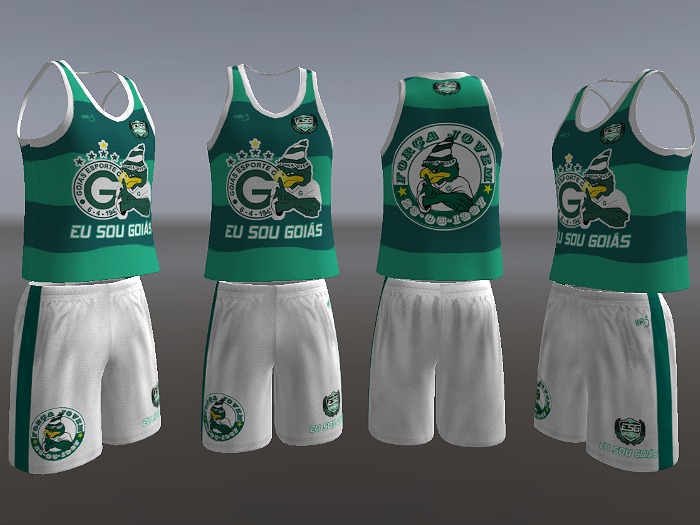 GOIAS regata + shorts torcedor  (MESH) boxed