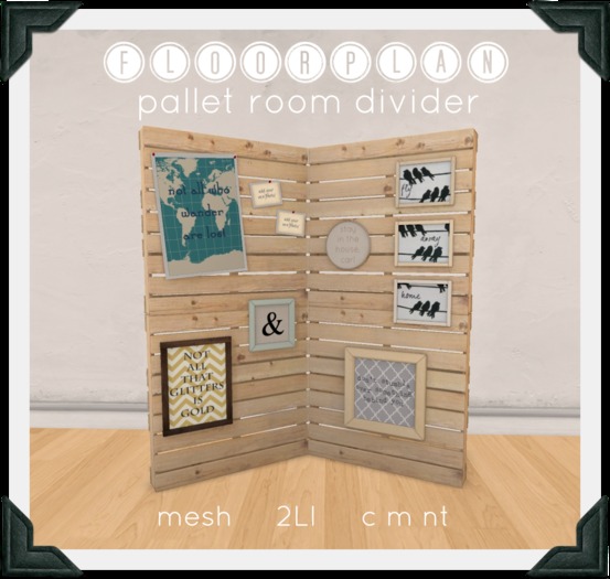 floorplan. pallet room divider [ boxed ]