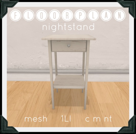 floorplan. nightstand [ boxed ]