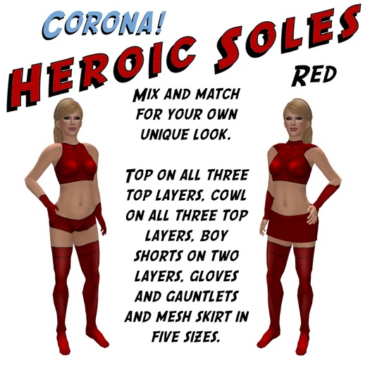 [HS]: Corona Costume: Heroic Pack