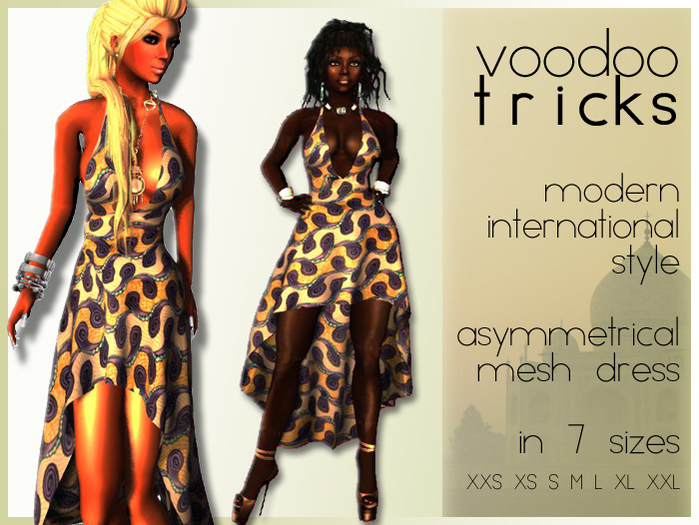 :vt: Mesh Asymmetrical Dress #1 "Wura Ara"
