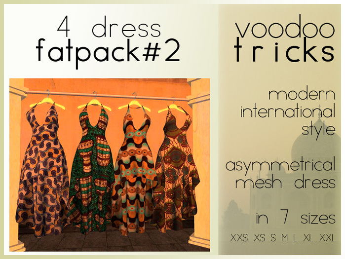 :vt: Mesh Asymmetrical Dress Fat Pack #2