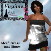 Virginie Bubble dress White Luminous