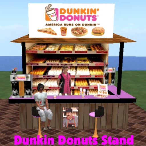 Box Dunkin Donuts Stand