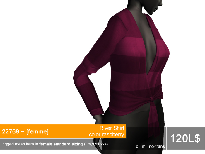 22769 ~ [femme] River Shirt White